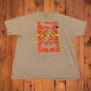 The Flash DC Comics Batman Robin Shirt Rare Logo Superman Halloween Costume